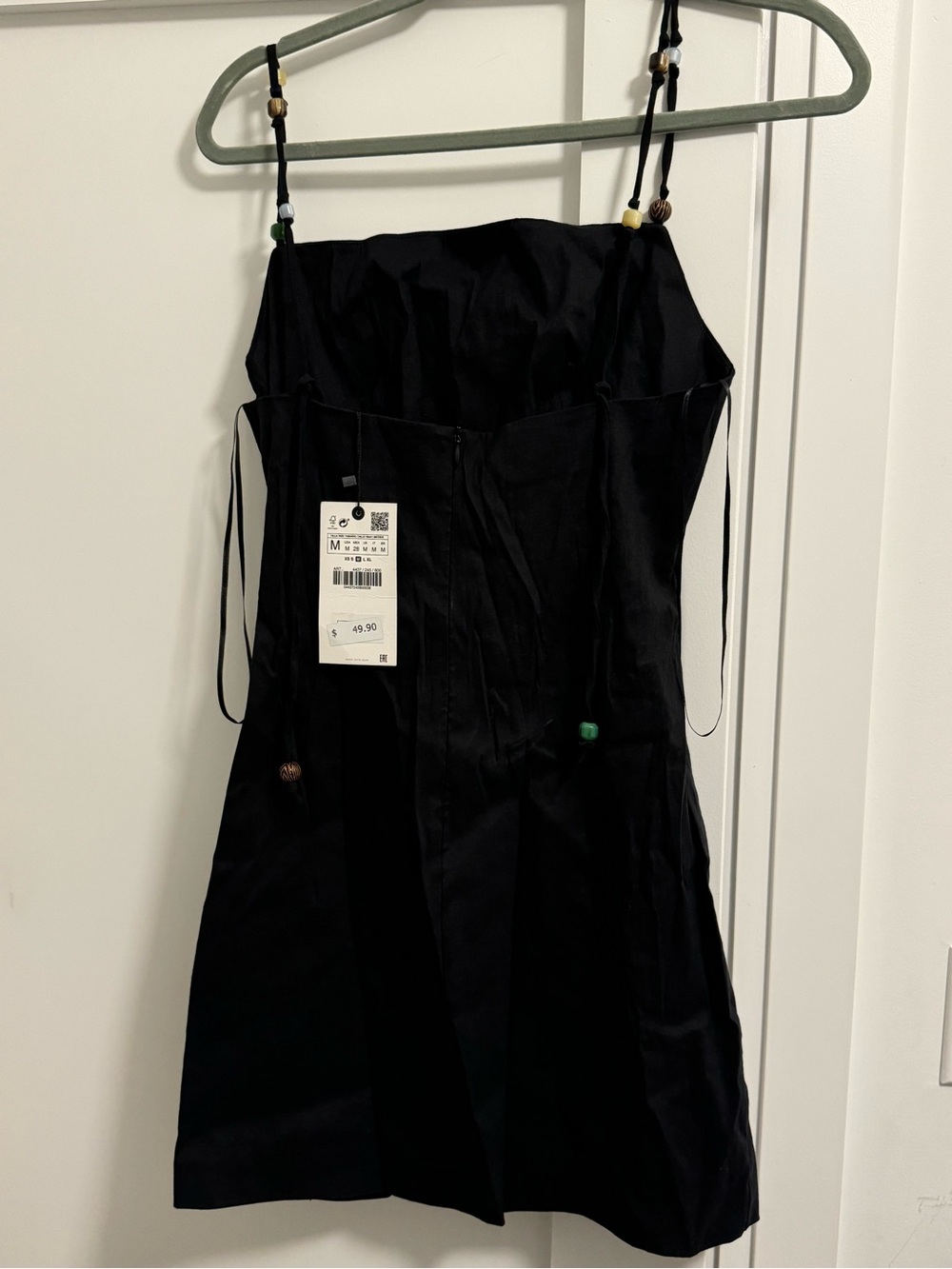 Black Strappy Mini Dress -NWT